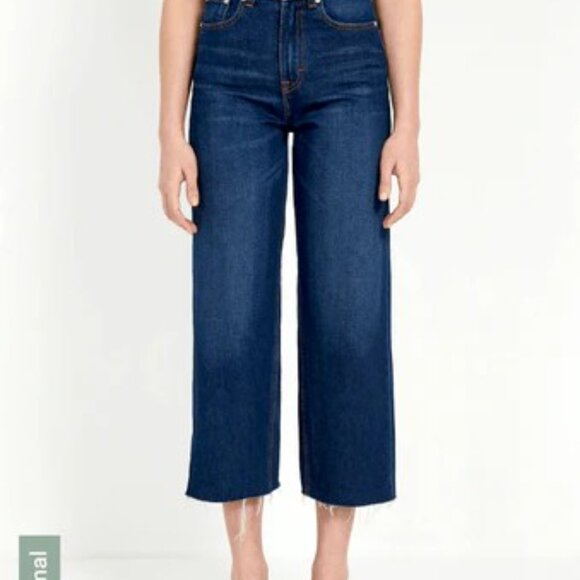 Frank and Oak Nina Wide Leg Cropped Jeans - Picture 7 of 8